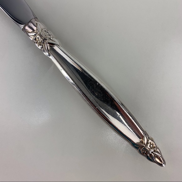 2/$20 1847 Rogers Bros IS 1965 Vintage Silver Plate Garland Pattern Dinner Knife - Picture 8 of 11
